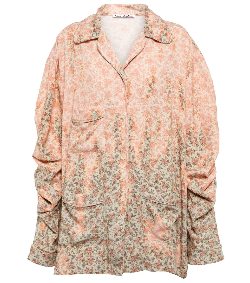 oversized floral shirt