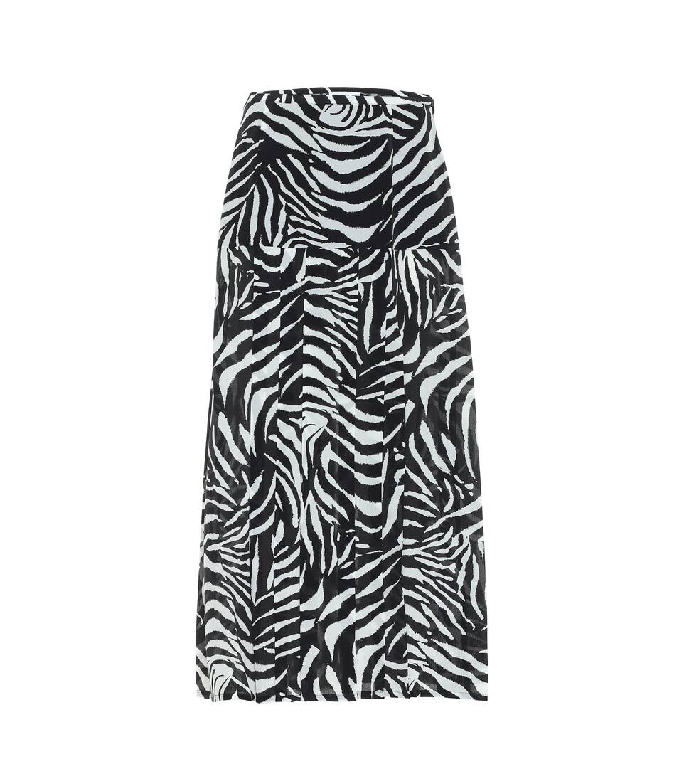 midi skirt zebra print