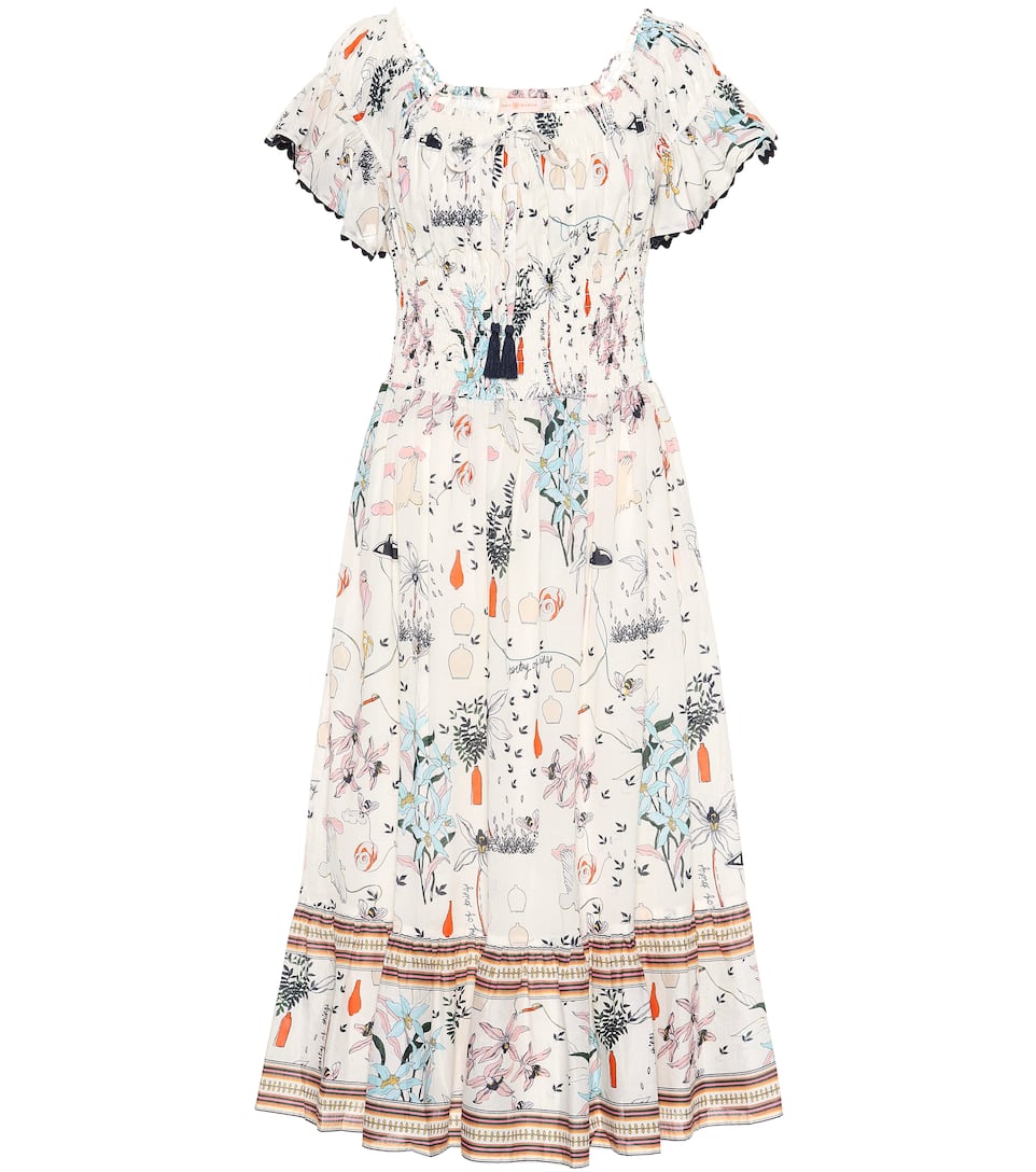 tory burch printed cotton dress