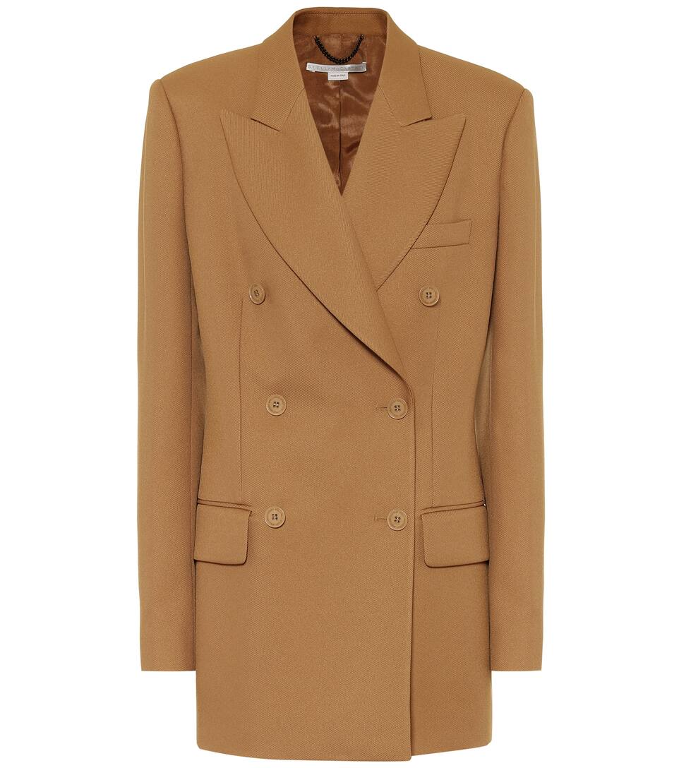 Stella mccartney double breasted blazer clearance