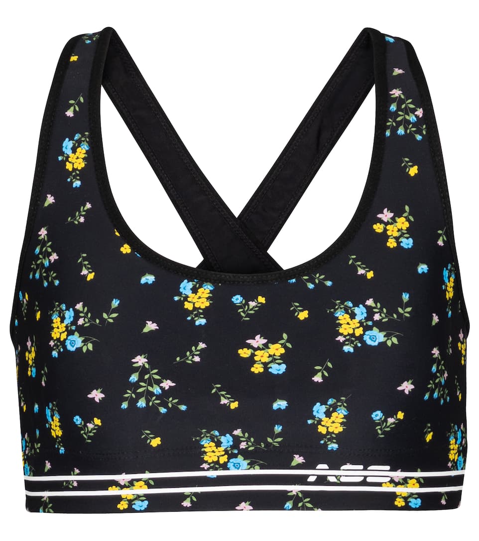 Floral sports bra clearance