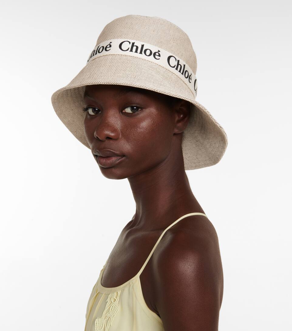 Chloé - Woody cotton canvas bucket hat | Mytheresa