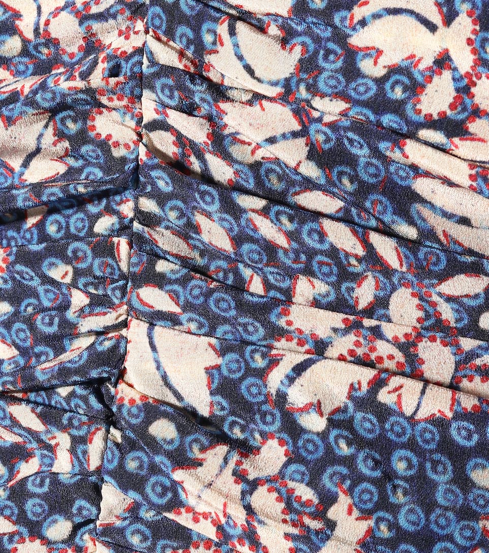 ISABEL MARANT BRODIE FLORAL-PRINTED SILK-STRETCH DRESS