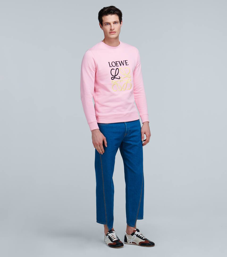 LOEWE ANAGRAM EMBROIDERED SWEATSHIRT,P00446093