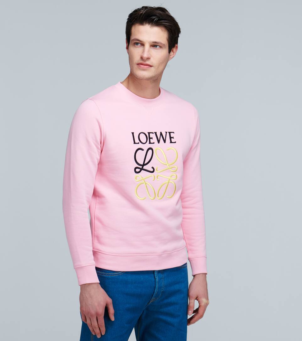 LOEWE ANAGRAM EMBROIDERED SWEATSHIRT,P00446093