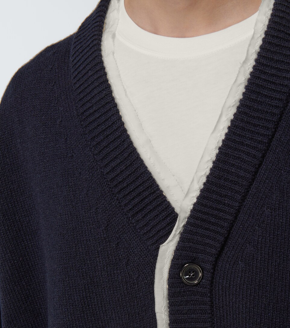 merino cardigan navy