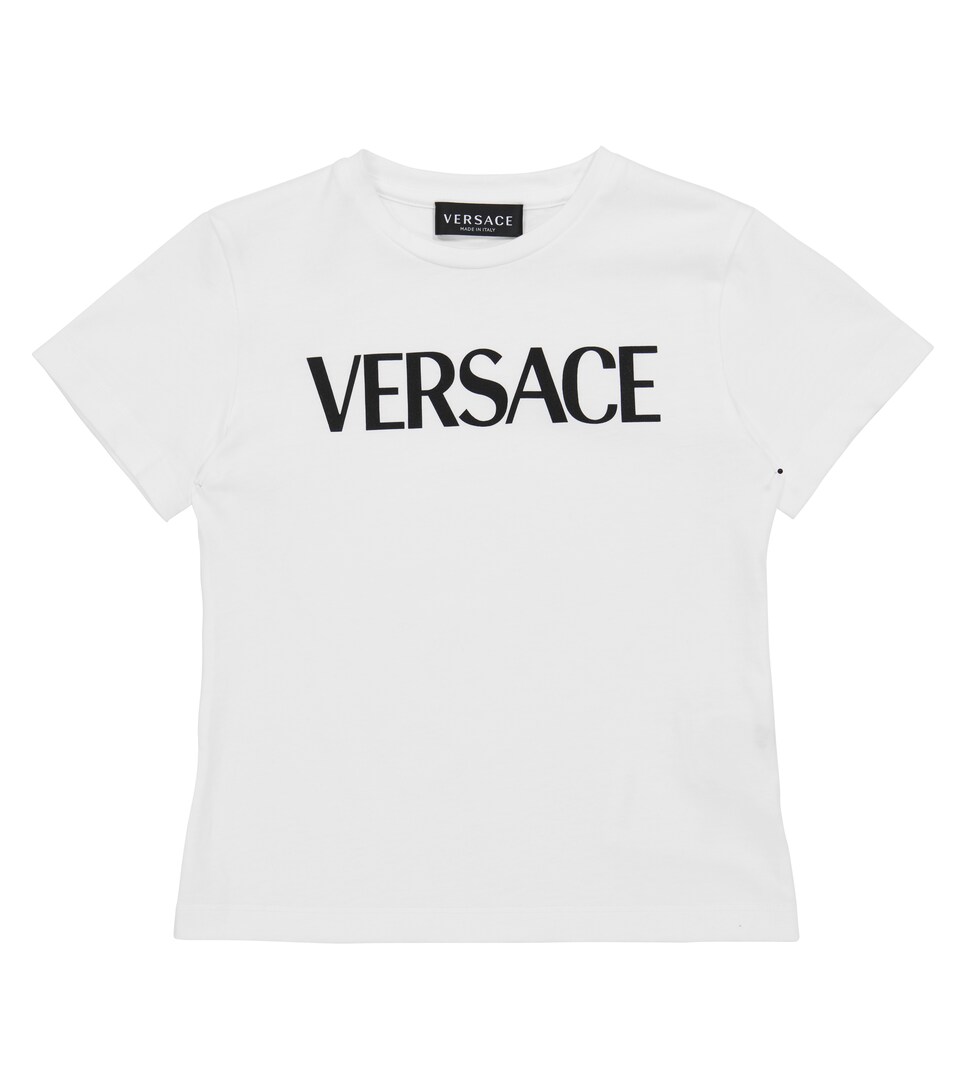 Versace Kids Medusa Emoji Printed Cotton Jersey T Shirt Mytheresa