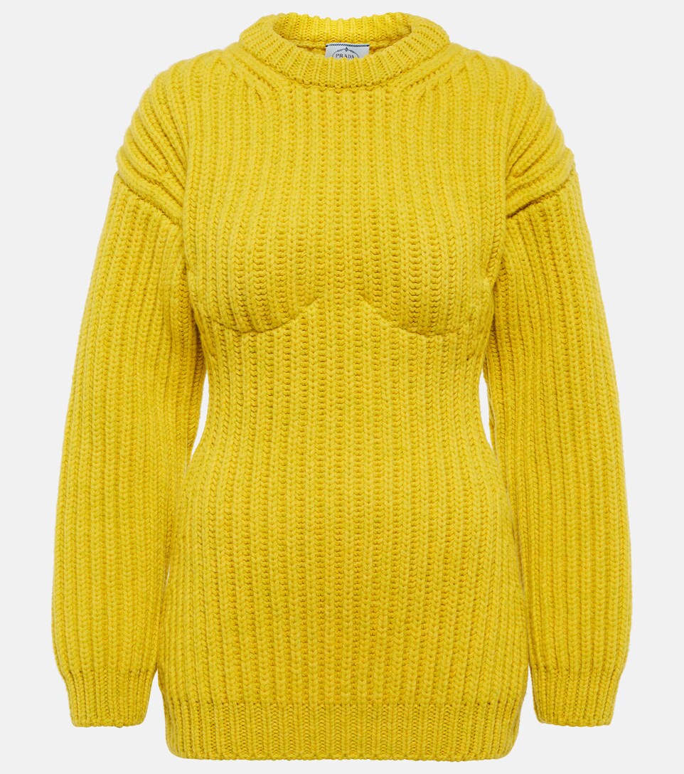 prada yellow sweater