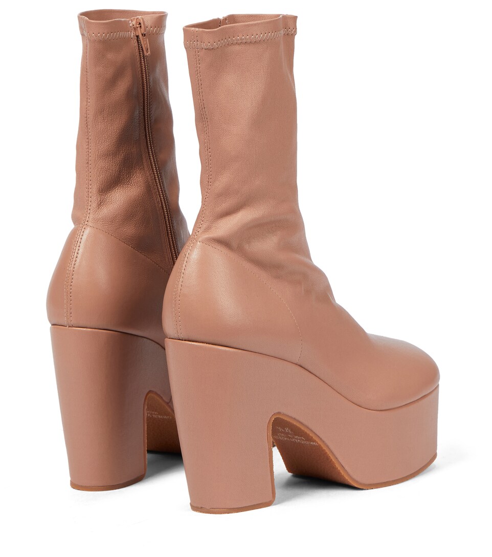 tan platform ankle boots