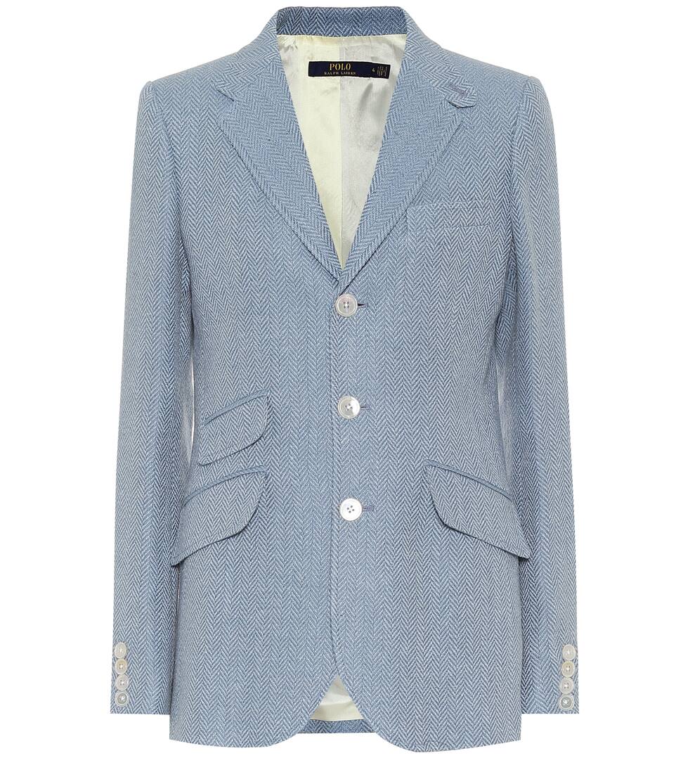 ralph lauren herringbone blazer
