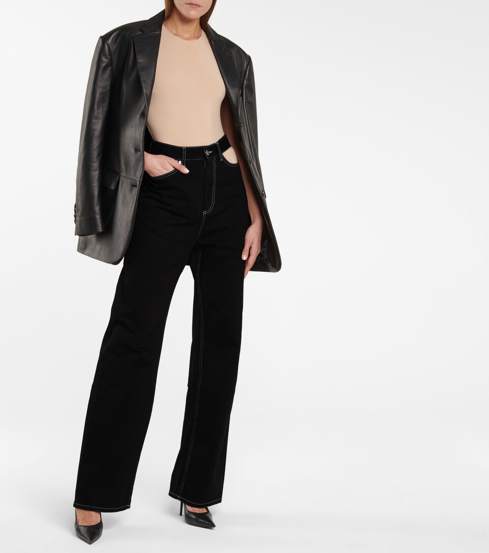 Maison Margiela - Cutout high-rise wide 