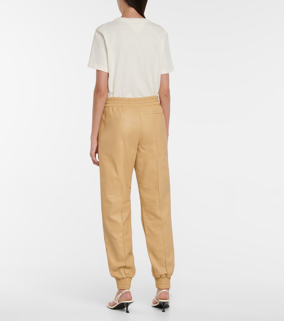 Jil Sander - Ankle-zip leather pants 