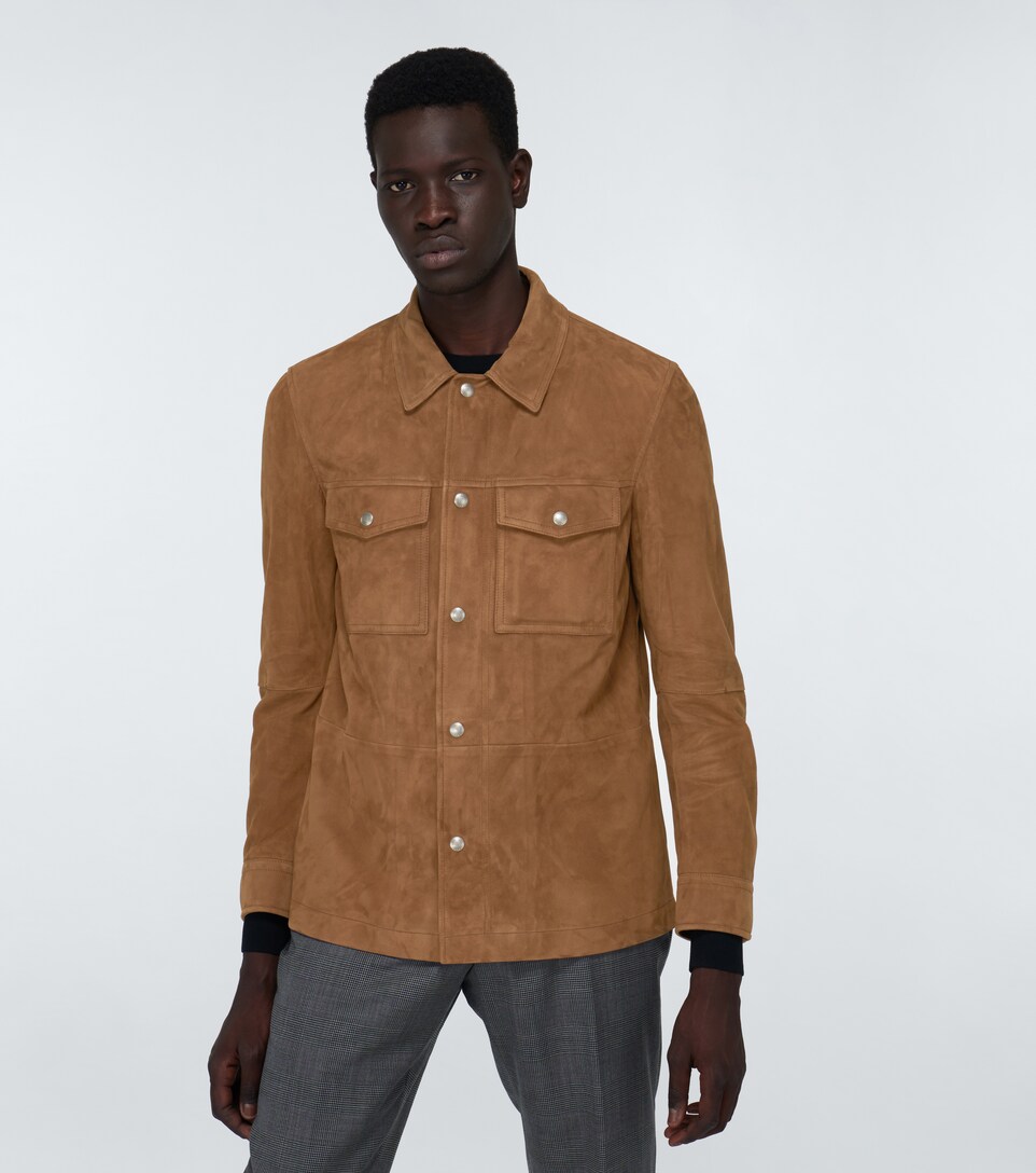suede overshirt jacket