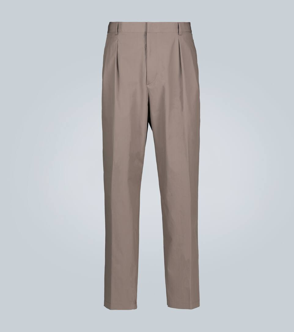 cotton straight leg pants