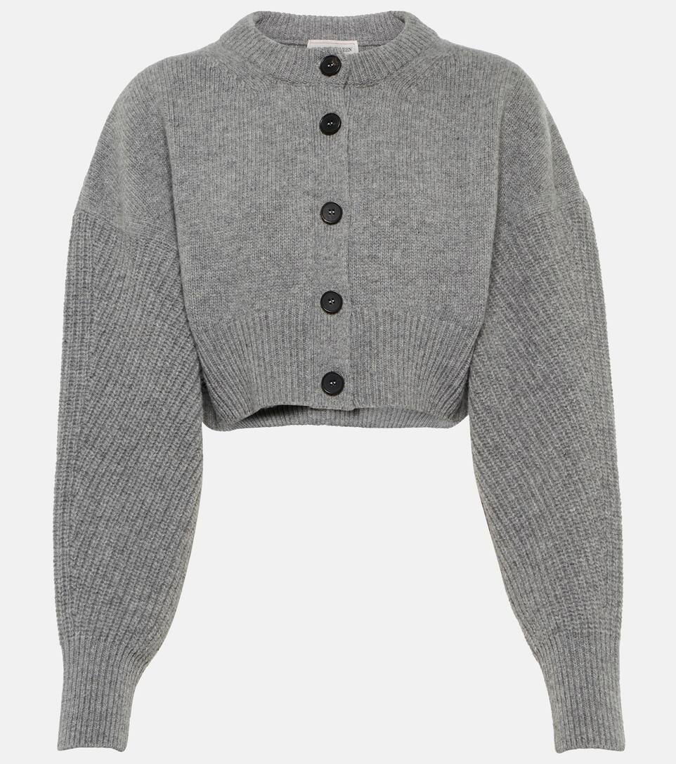 balloon sleeve short cardigan