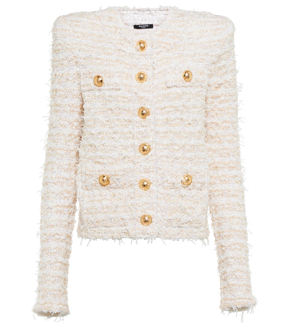 balmain boucle jacket
