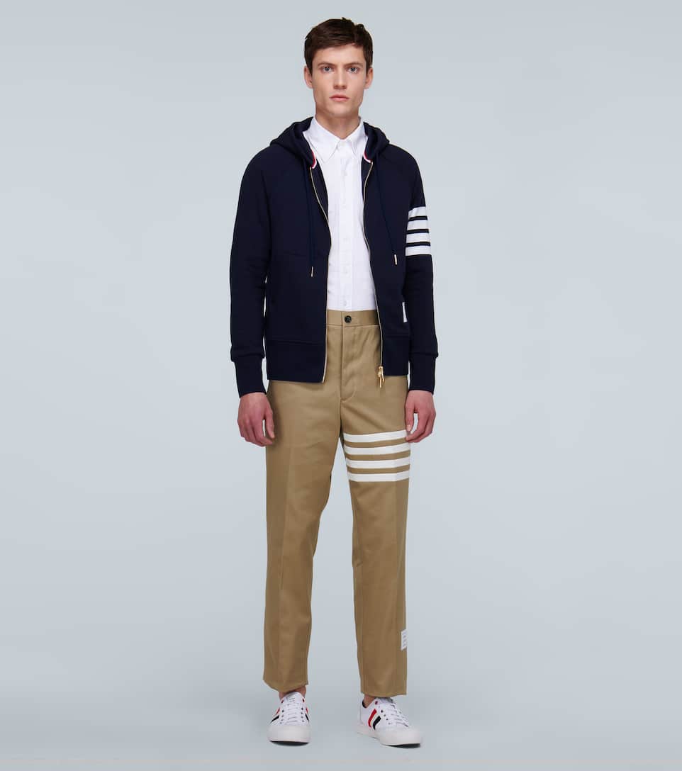 THOM BROWNE CANVAS SNEAKERS,P00431649
