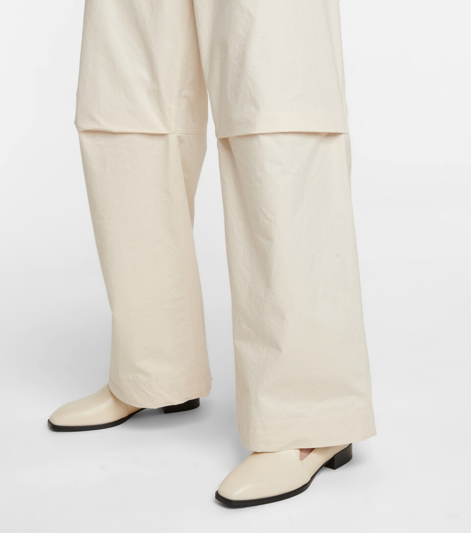 Jil Sander - High-rise wide-leg cotton 