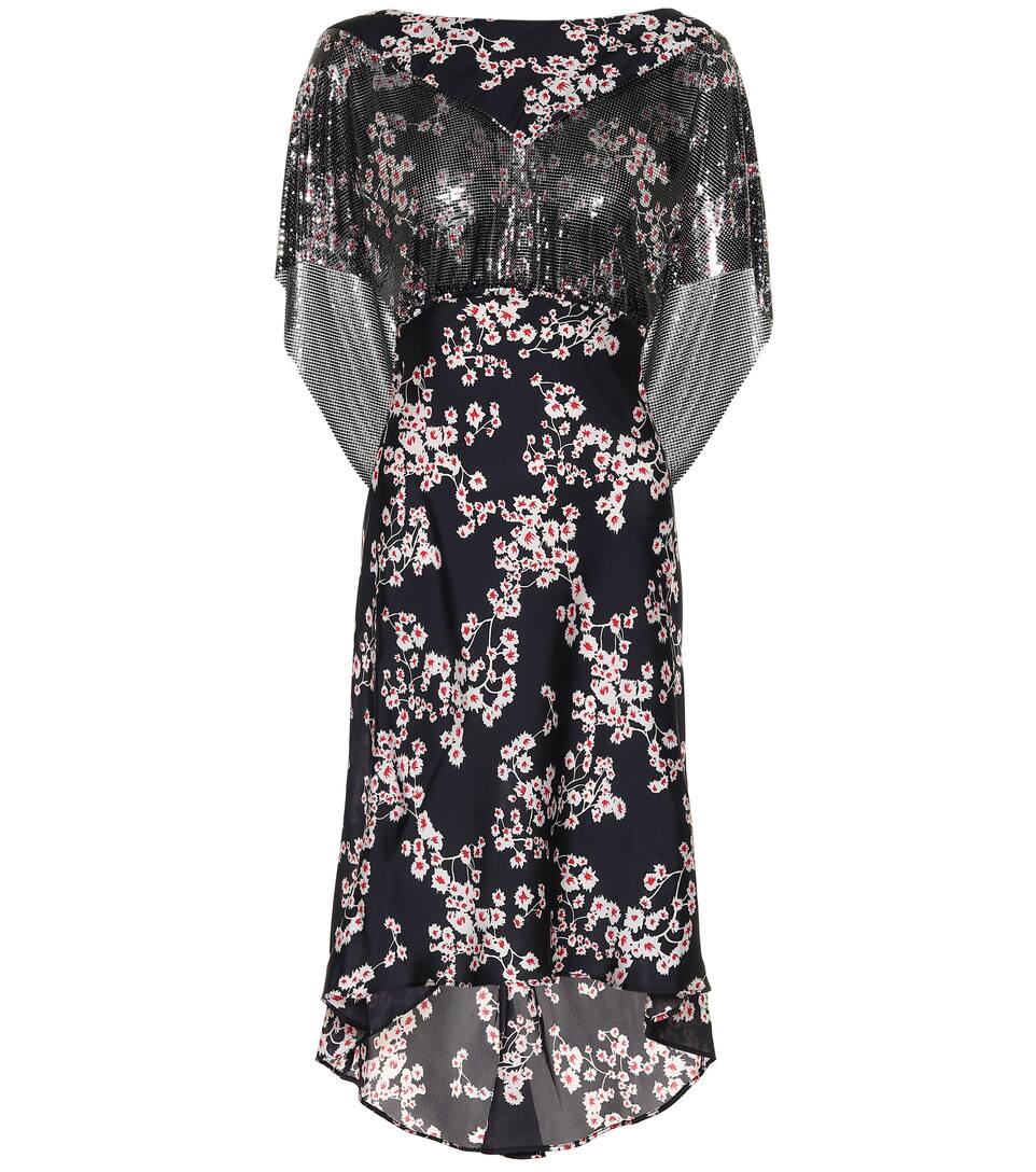 embellished floral dress