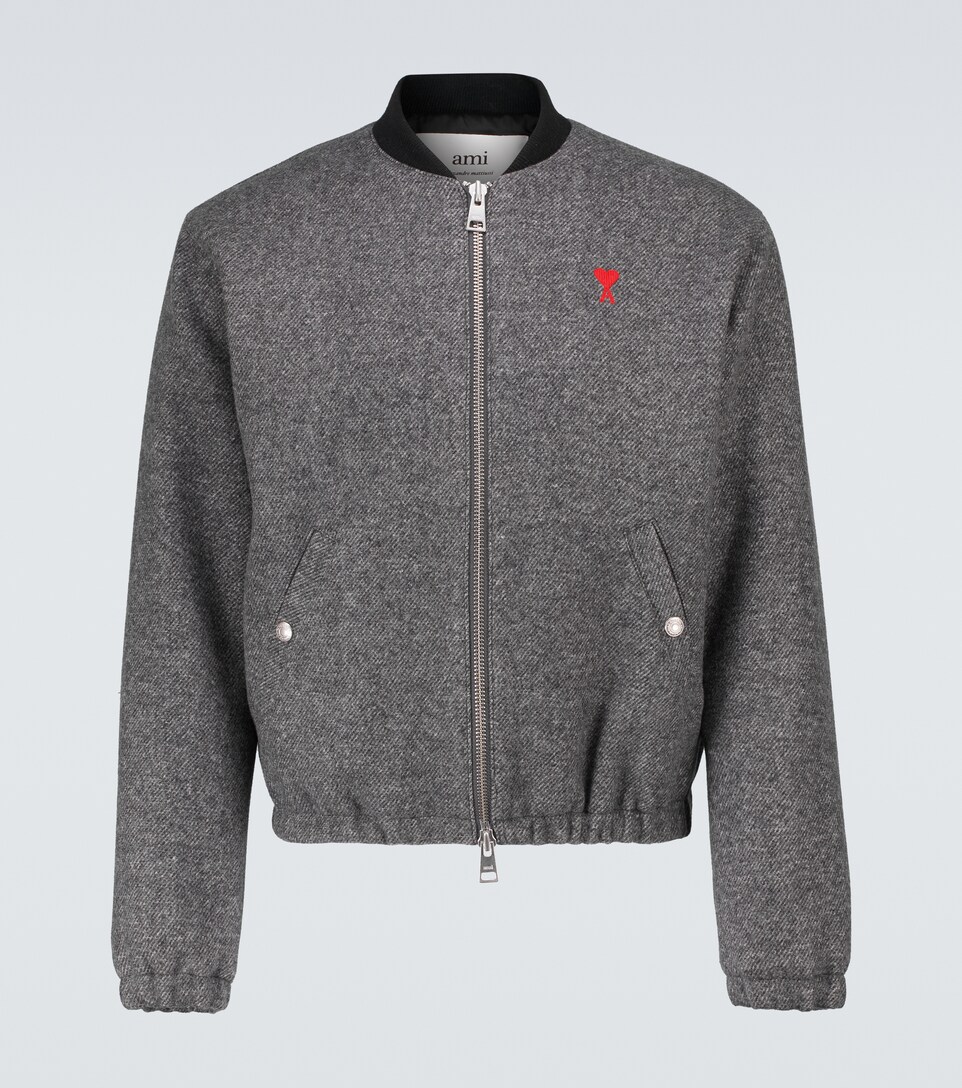 ami wool bomber