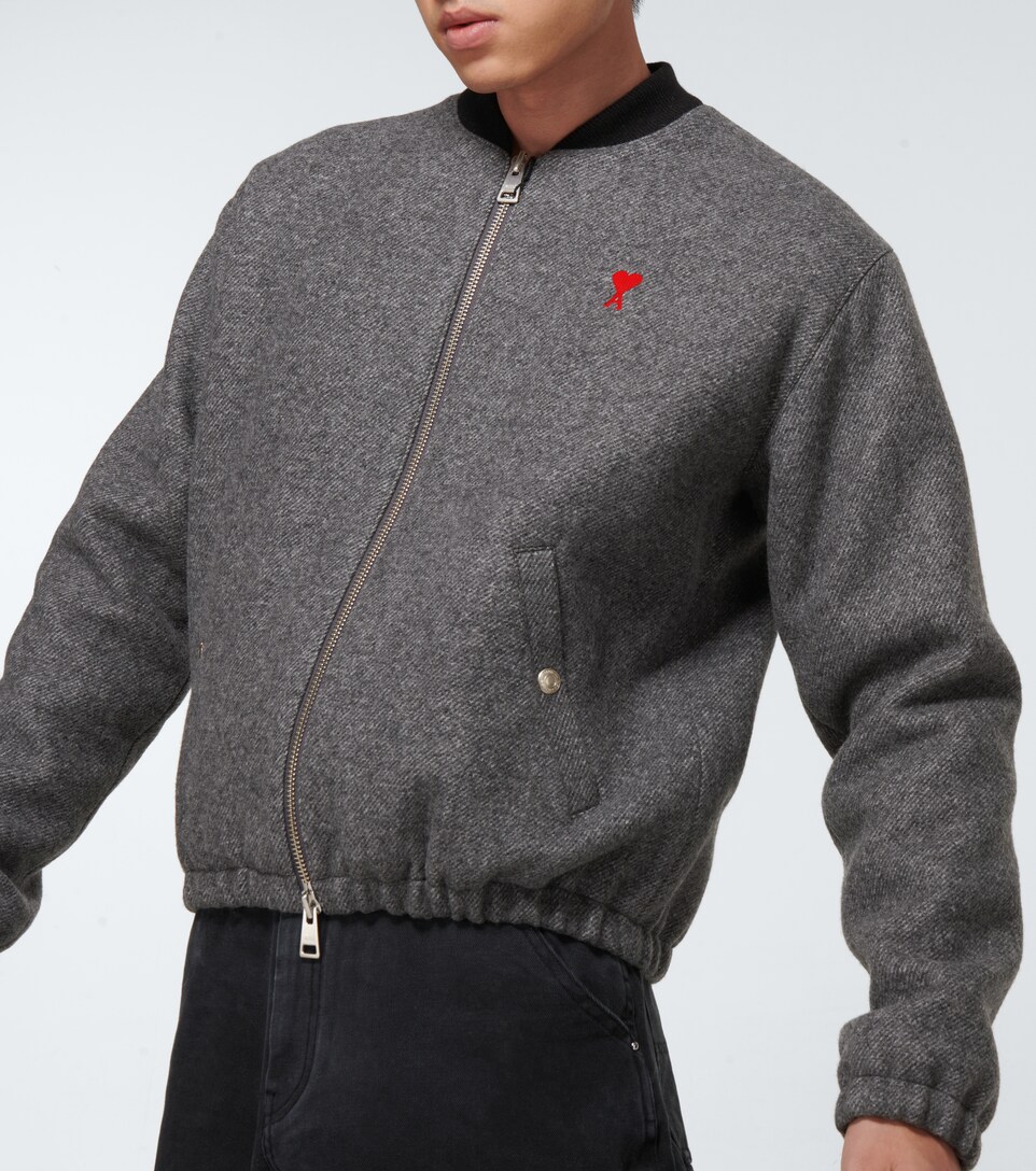 ami wool bomber