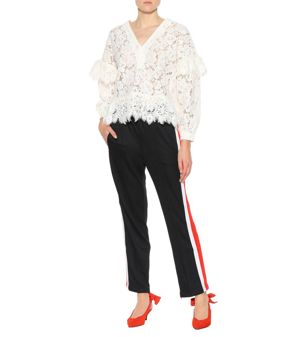 ganni sabine suede slingback pumps