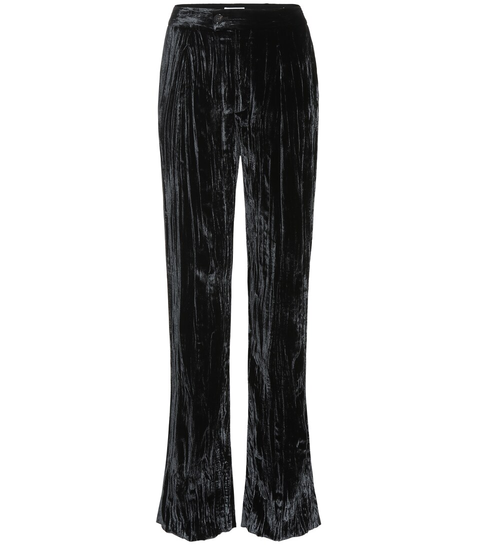 Chloé - Pleated velvet pants | Mytheresa