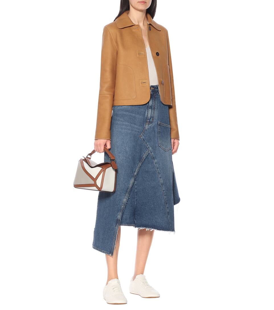 loewe denim skirt