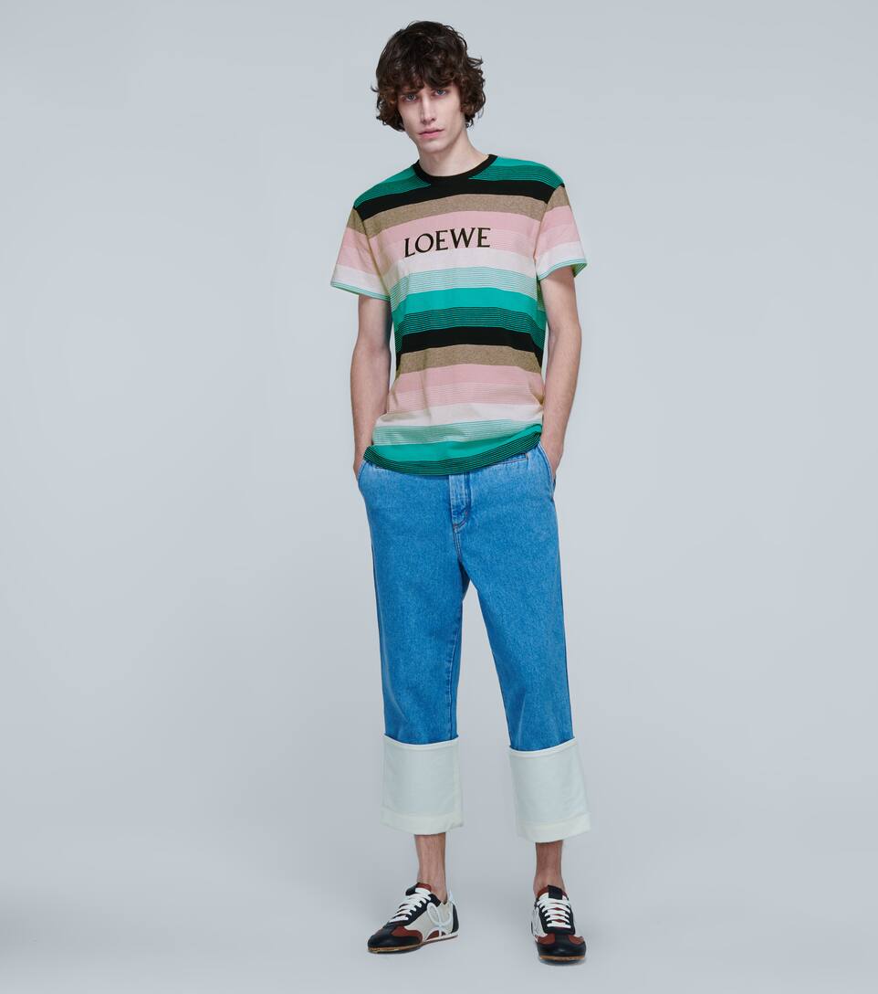 LOEWE Logo striped T-shirt,P00446094