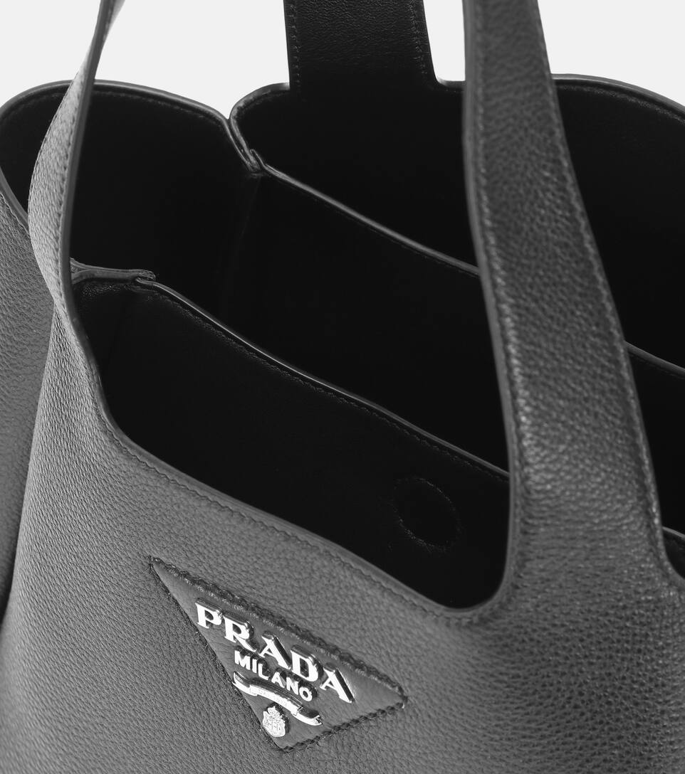 Logo Leather Shoulder Bag Prada Mytheresa