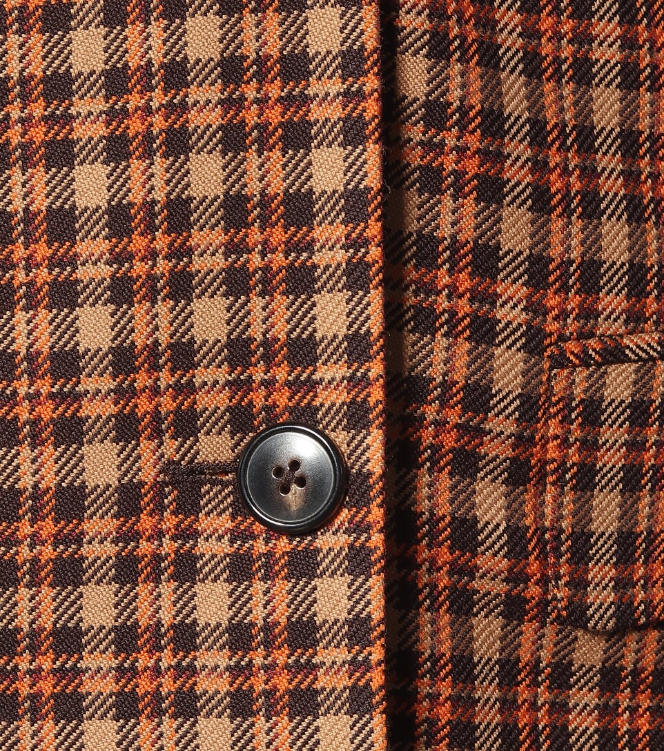 dries van noten checked coat
