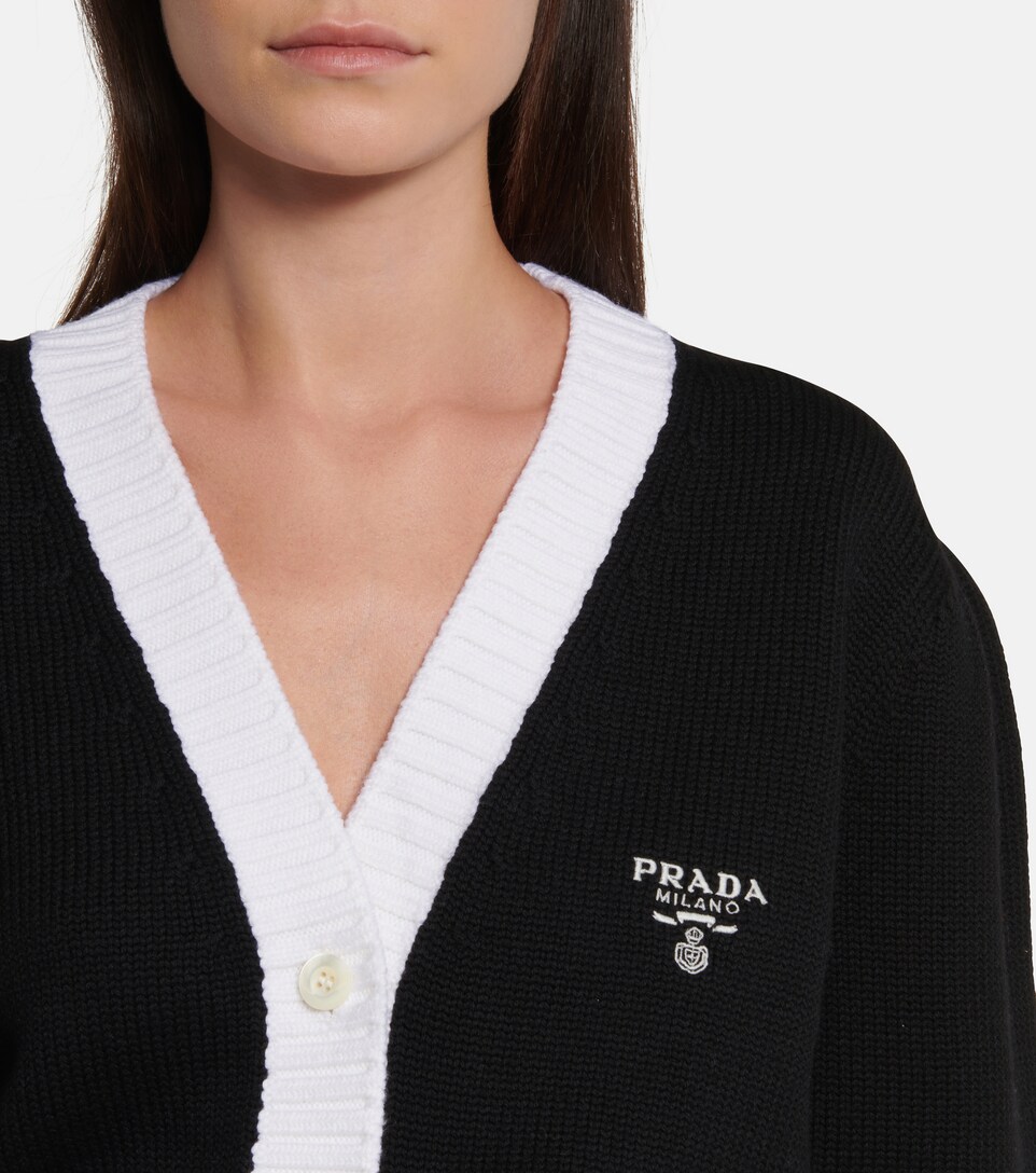 prada wool cardigan