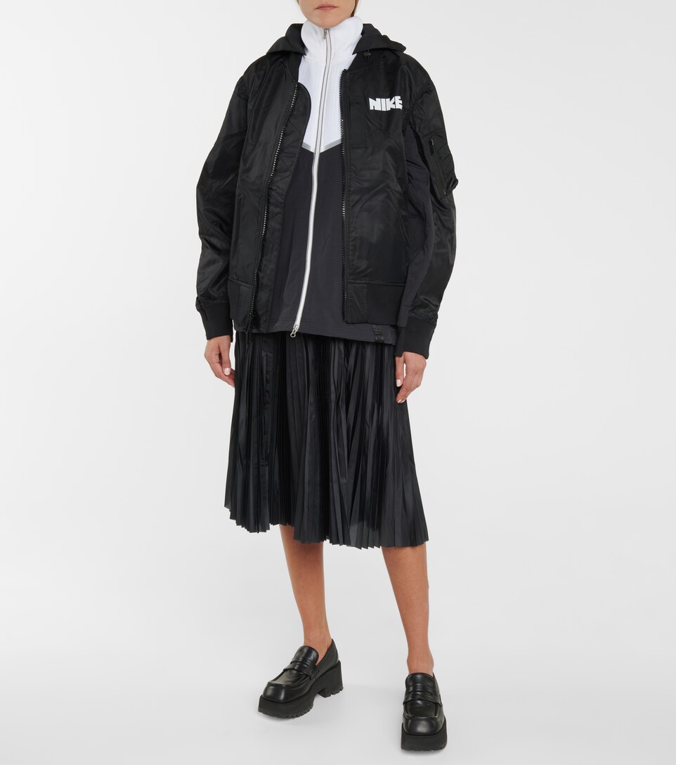 Nike - x sacai layered bomber jacket | Mytheresa