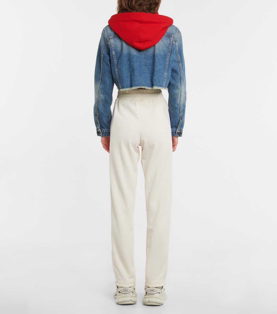 Palm Angels - Jersey and denim jacket 
