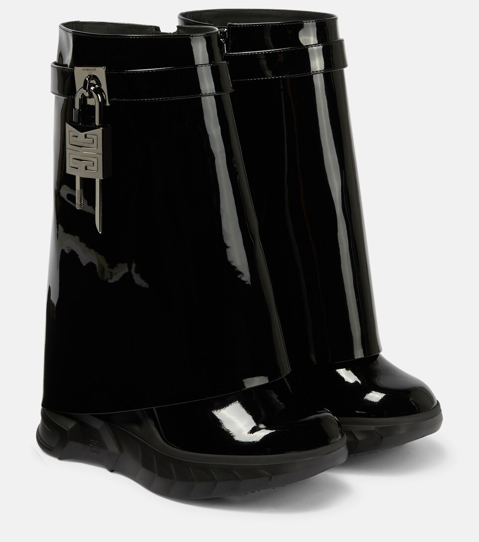 Givenchy - Shark Lock leather ankle 