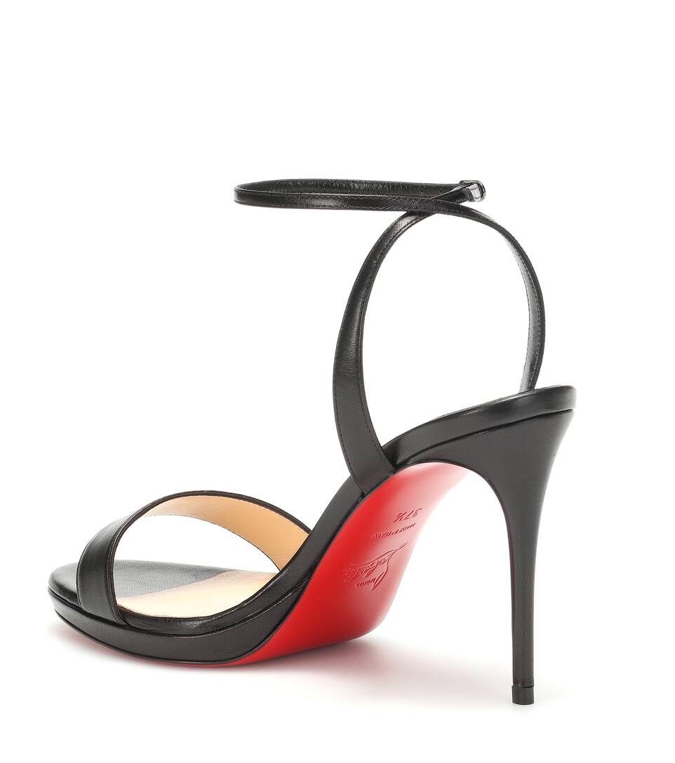 Loubi Christian En 100 Queen Louboutin Sandales Cuir vIfgYb7ym6