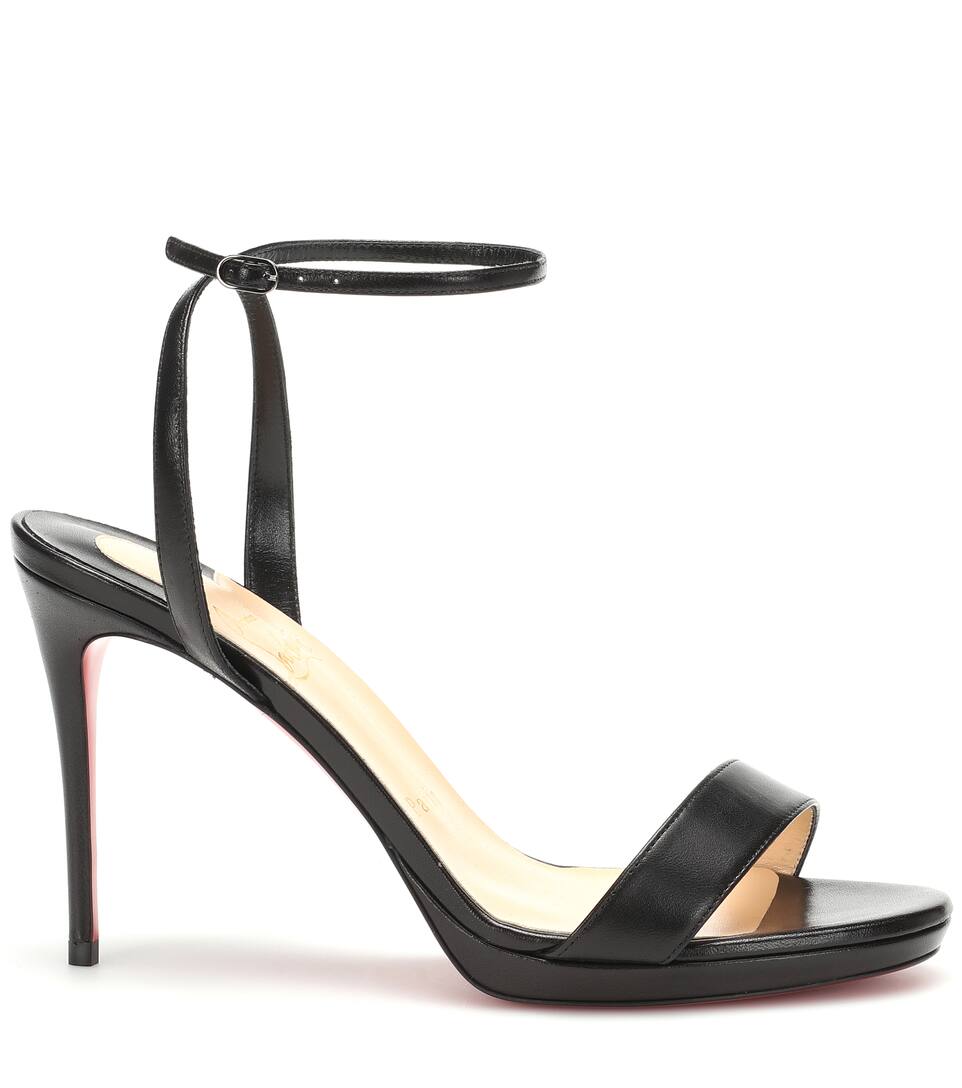 Loubi Christian En 100 Queen Louboutin Sandales Cuir vIfgYb7ym6