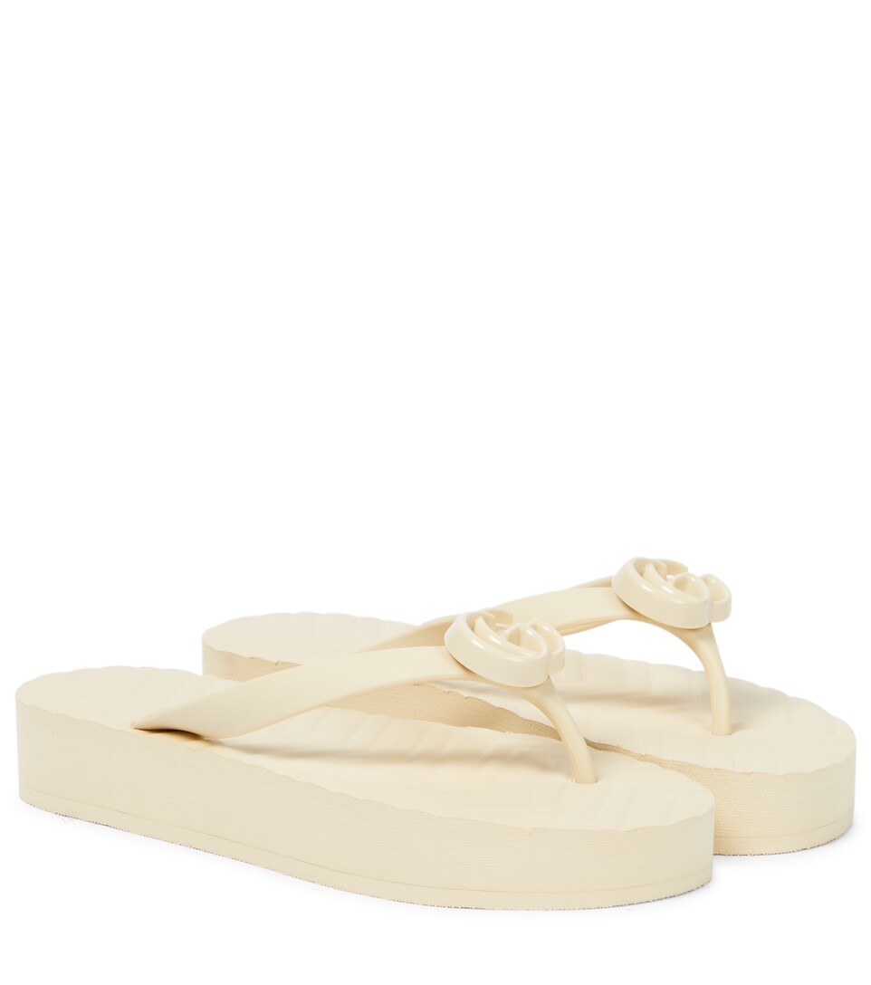 Gucci - Sandalias de plataforma con logo | Mytheresa