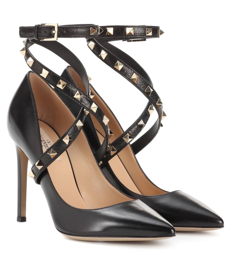 Valentino Garavani Studwrap Leather Pumps - Valentino | mytheresa