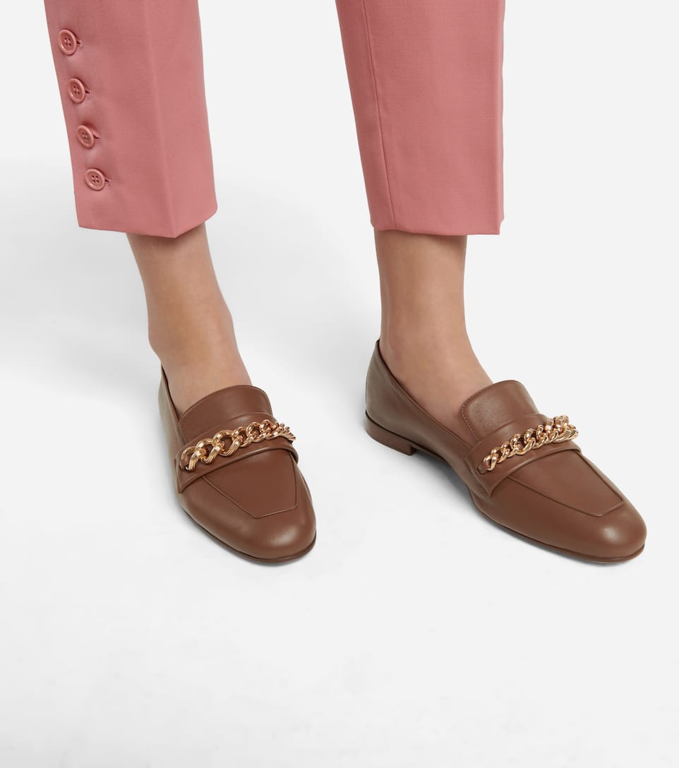 Max Mara Leather loafers Mytheresa
