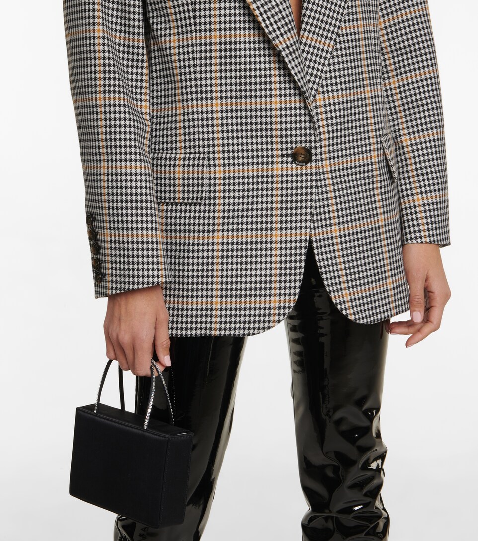 witchery mini check blazer
