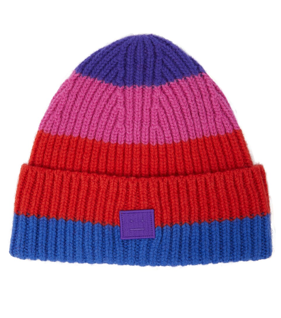 Acne Studios Kids - Face striped wool 