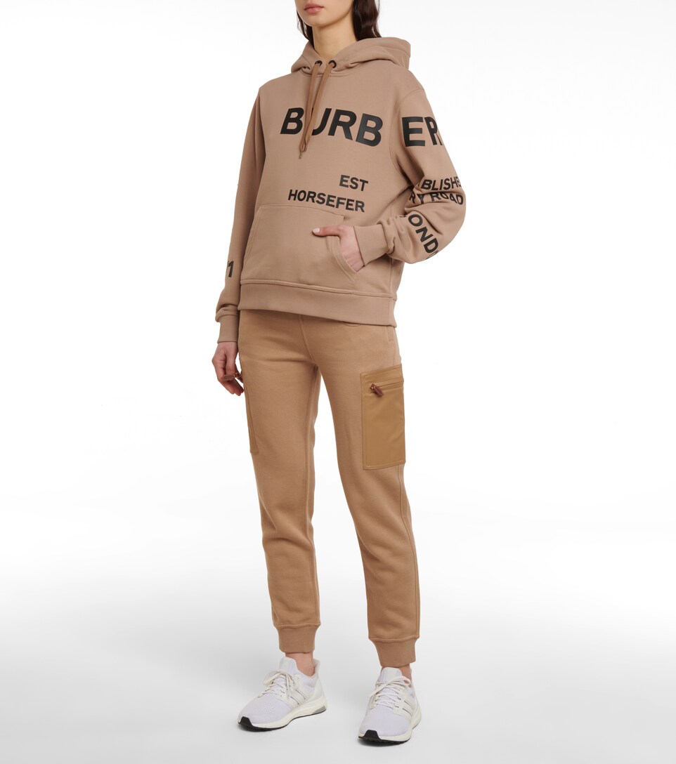 burberry horseferry print cotton hoodie