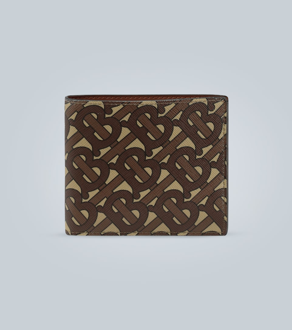 BURBERRY Monogram print e-canvas wallet
