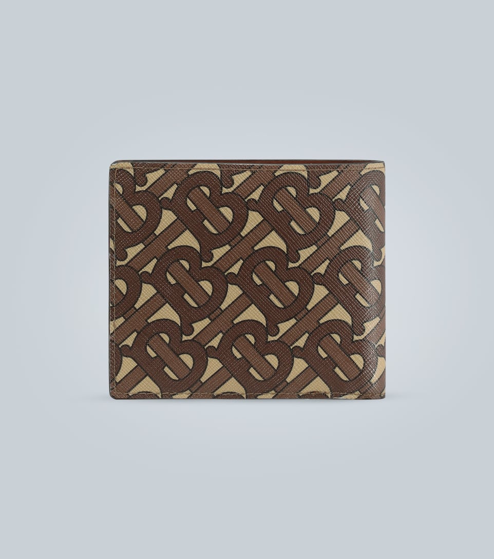 BURBERRY Monogram print e-canvas wallet