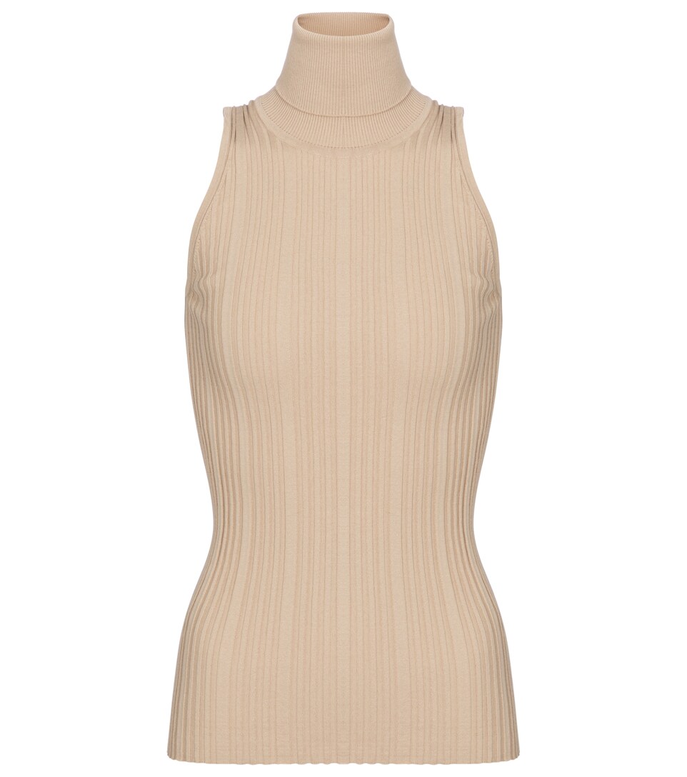 Tod's - Ribbed-knit sleeveless cotton 