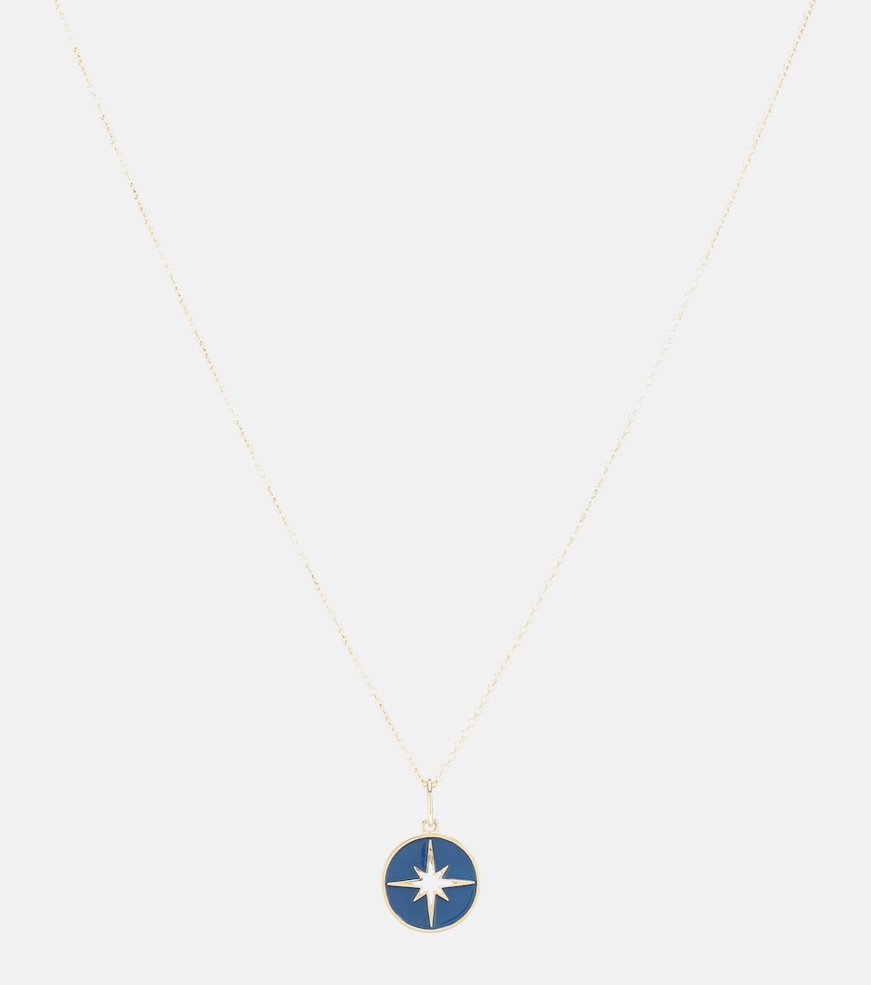Starburst 14kt yellow gold necklace 
