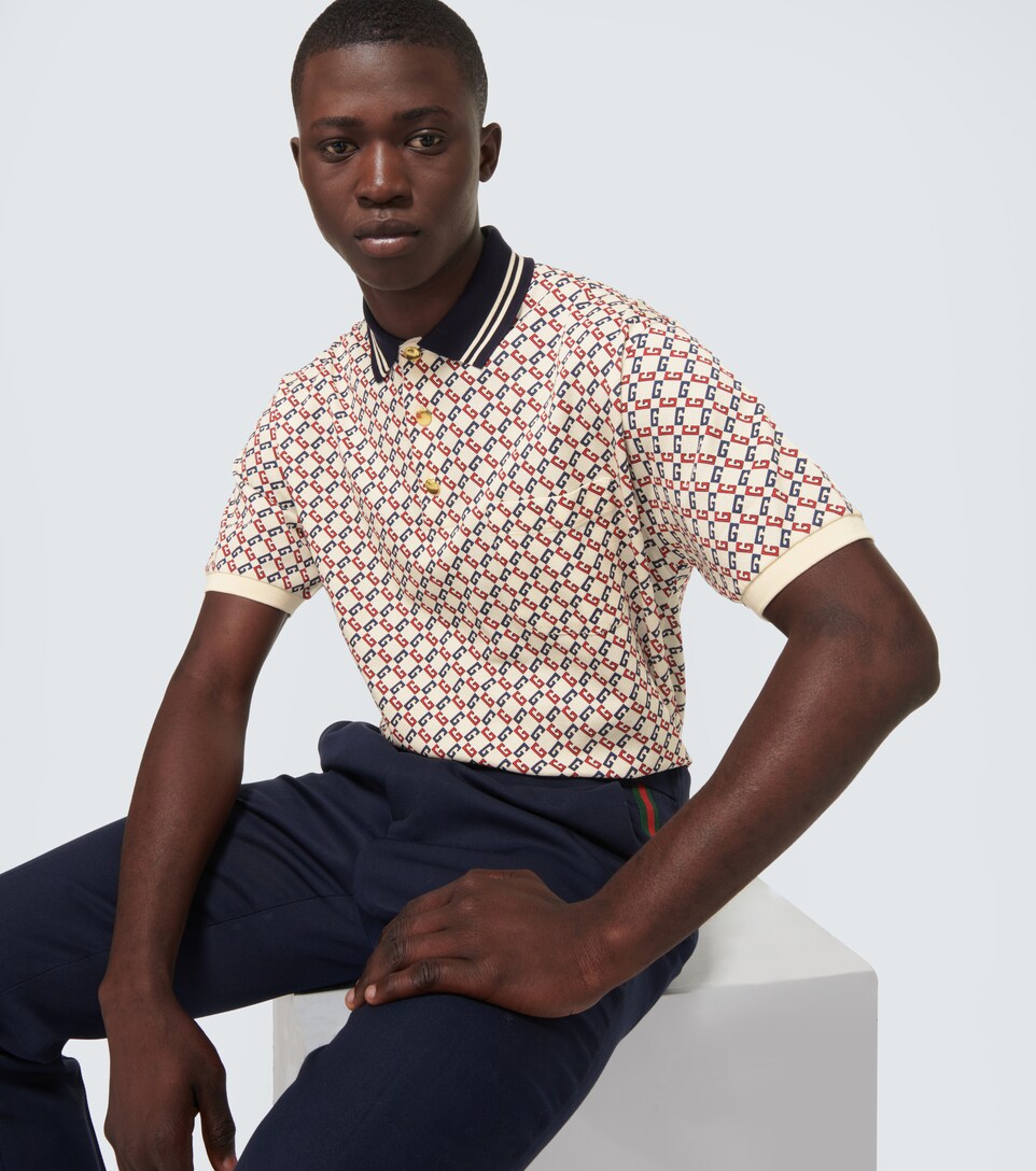 Gucci - GG stretch-cotton polo shirt 