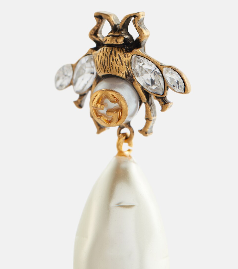 Brass And Crystal Earrings | Gucci - mytheresa