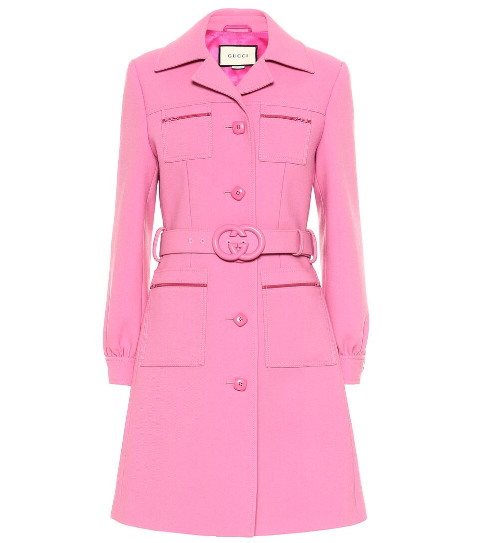 gucci pink coat